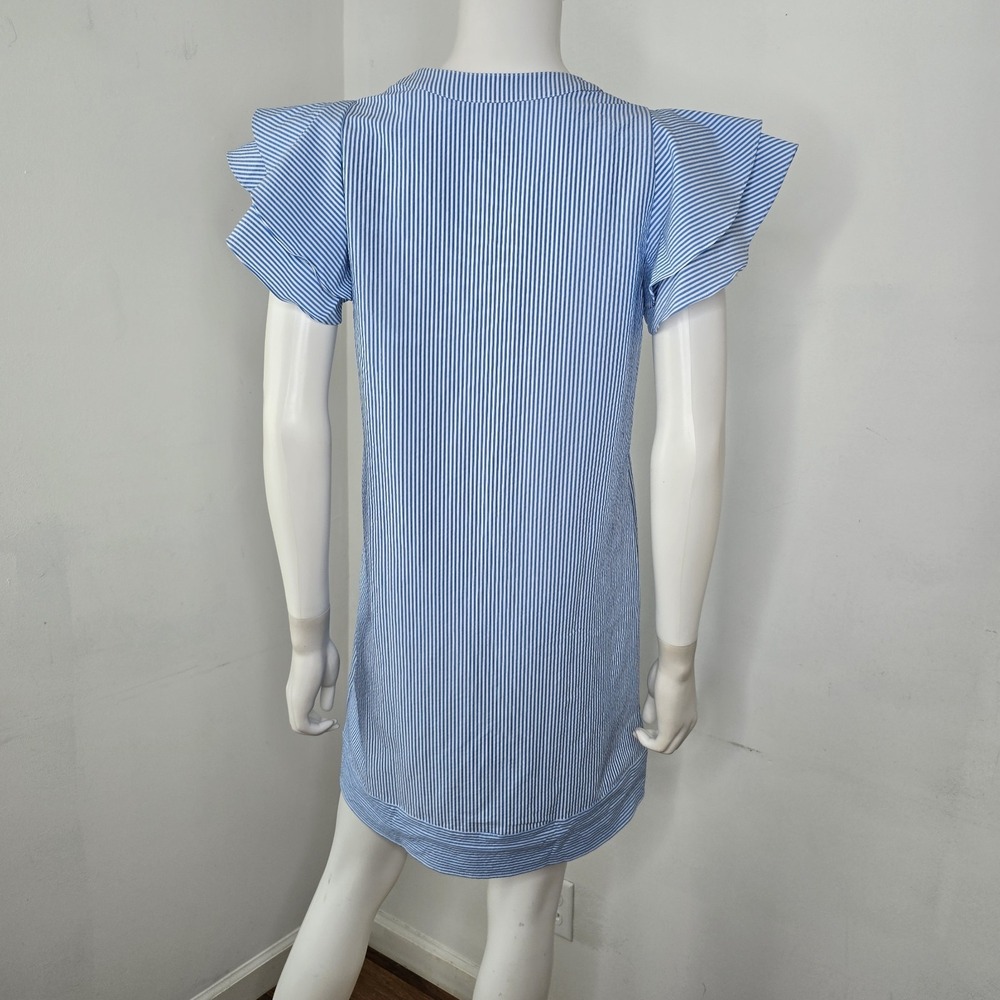 Vineyard Vines Shift Dress Size XS Womens Harbour Flutter Sleeve Tide Blue NWT - Picture 4 of 10